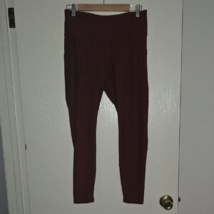 Old Navy Active Maroon Leggings